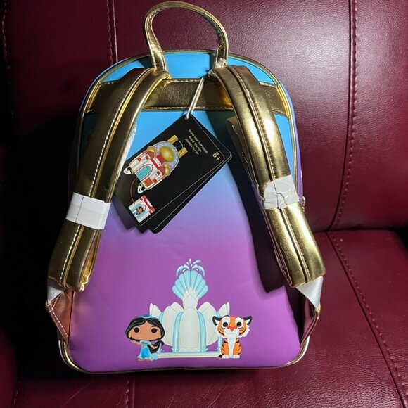 Funko Loungefly - Aladdin 30th Anniv Palace Backpack Bag w/ Jasmine Pop Vinyl main image 4